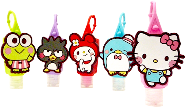 Sanrio Characters Pez Dispensers Collection PNG with transparent background