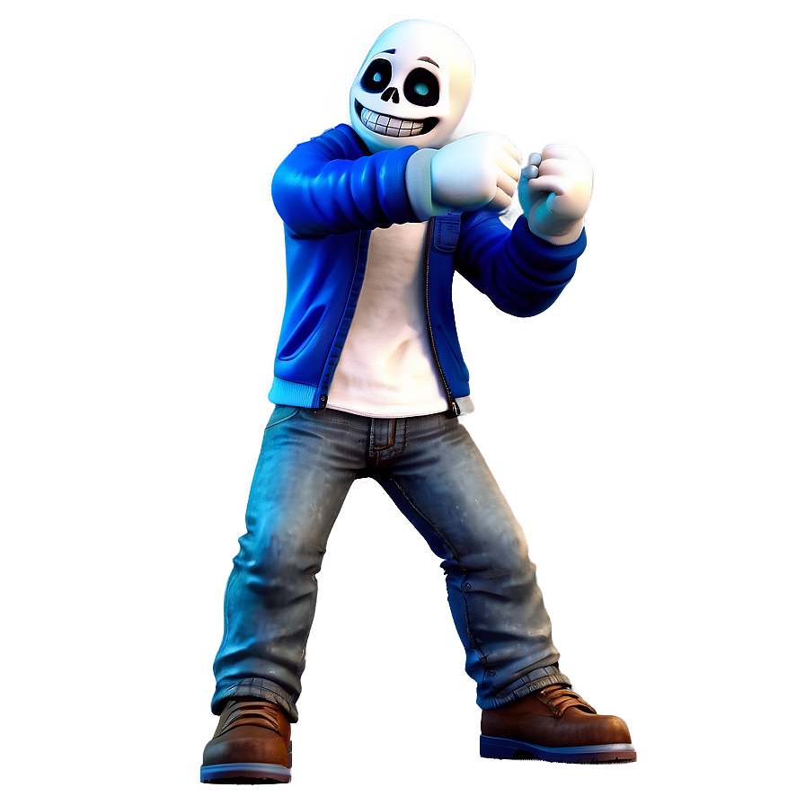Sans Battle Pose PNG xks68 PNG with transparent background