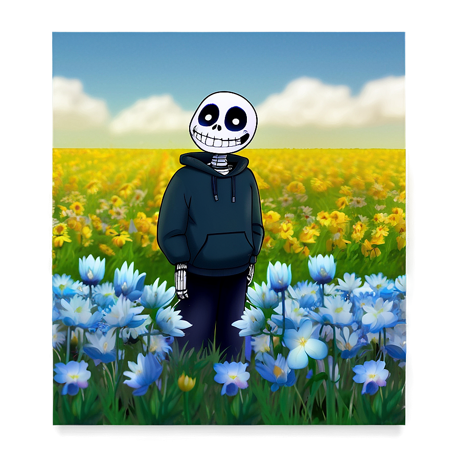 Sans In Echo Flowers Field Png 05212024