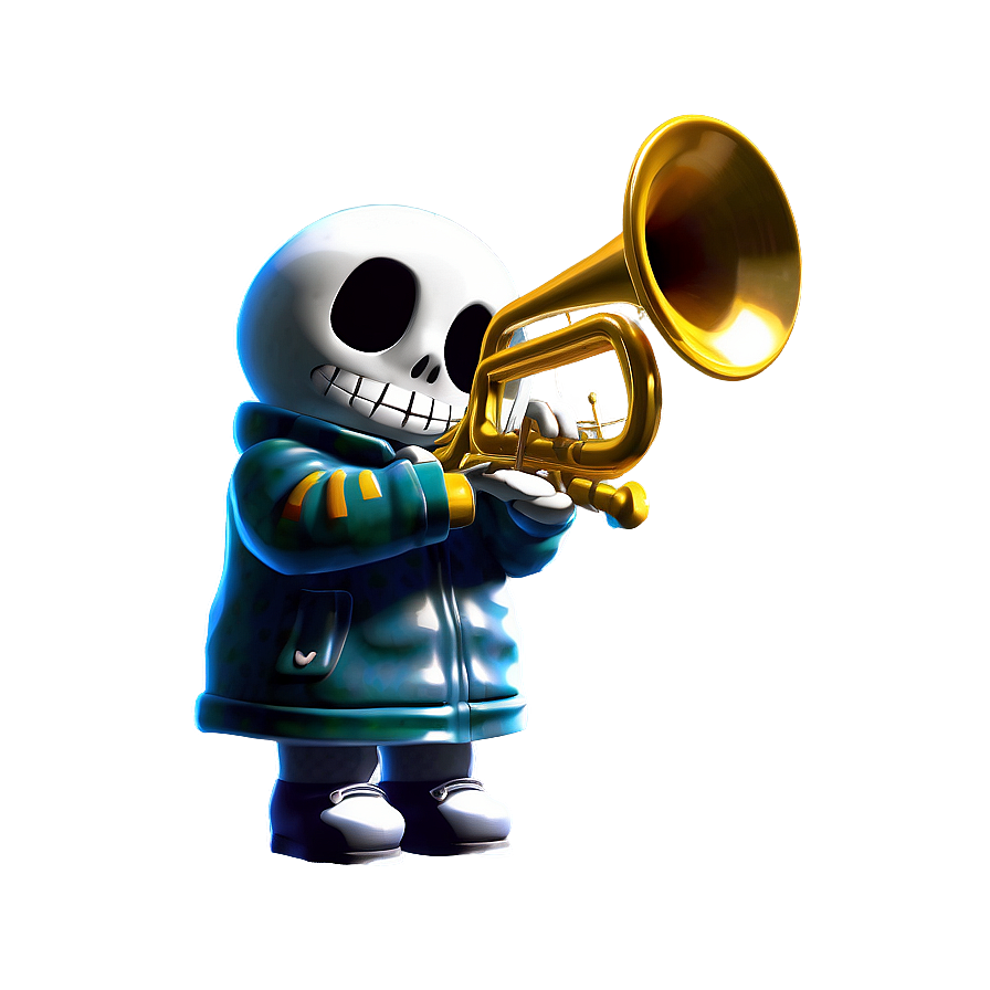 Sans Playing Trombone Png 05212024