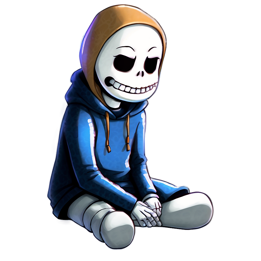 Sans Undertale Sitting Png 2