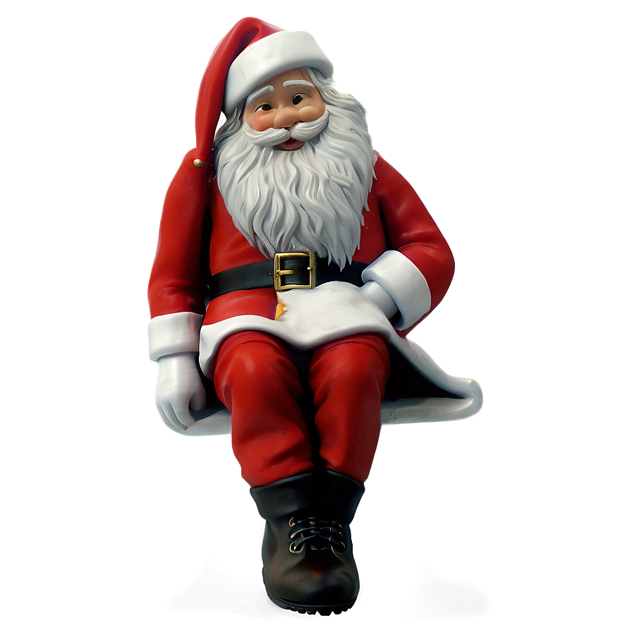 Santa And Christmas Stockings Png Cmw31