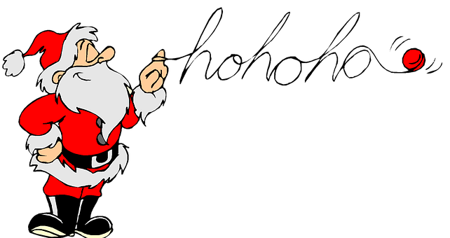 Santa Claus Animated Character Tossing Red Ball