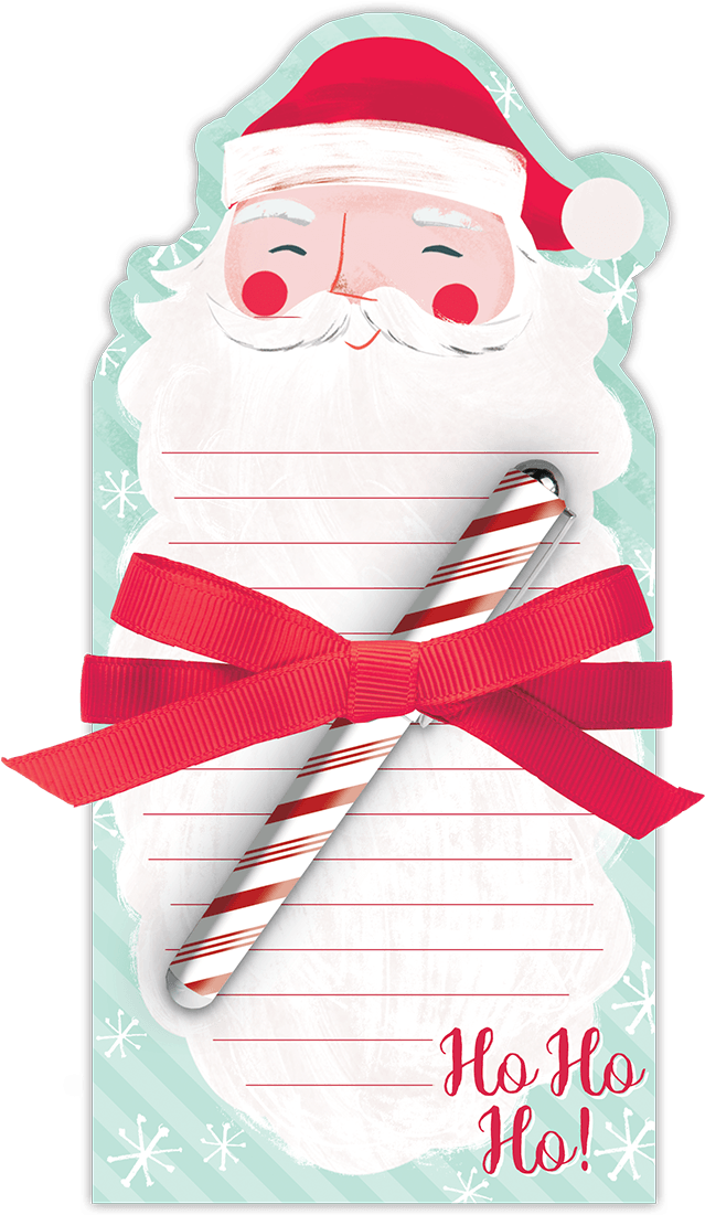 Santa Claus Beard Christmas List Template