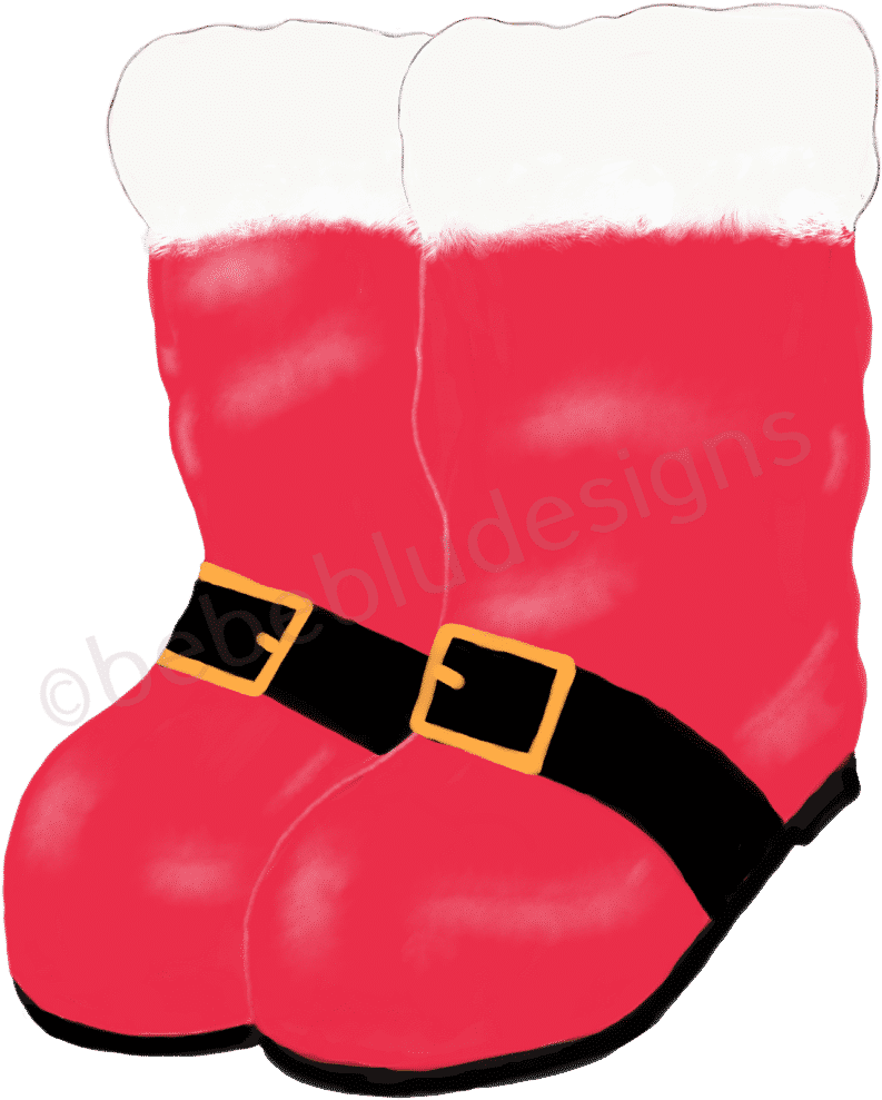 Santa Claus Boots Illustration