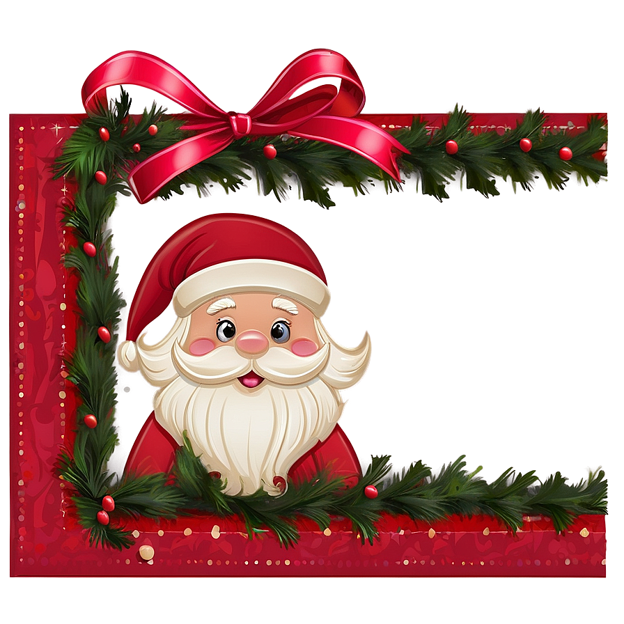 Santa Claus Border PNG rbo PNG image with a transparent background, free high-resolution download