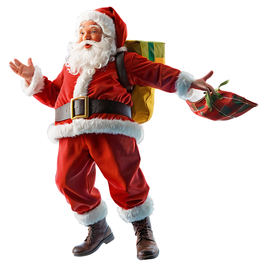 Santa Claus Flying Png 31