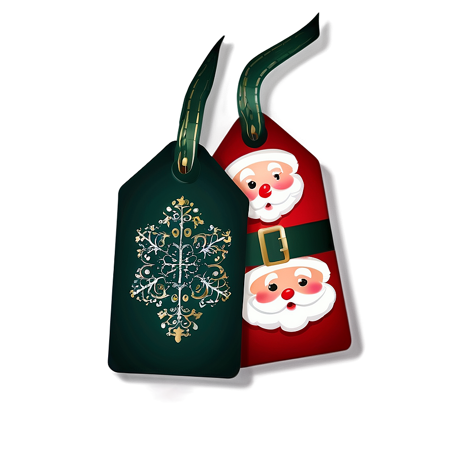 Santa Claus Gift Tag Png 06282024