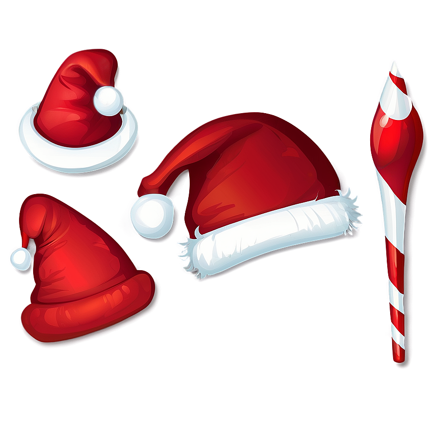 Santa Claus Hat Clipart PNG 04302024 PNG image with a transparent background, free high-resolution download