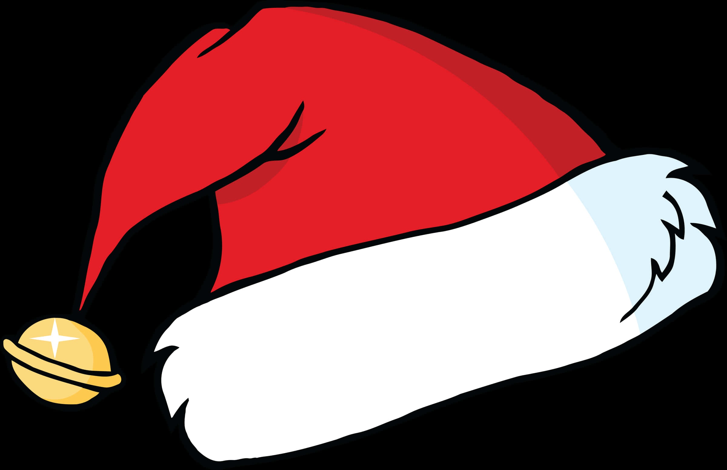 Santa Claus Hat Illustration PNG with transparent background
