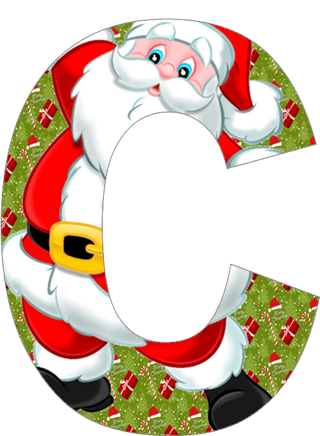 Santa Claus Letter C Graphic