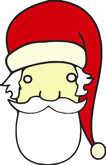 Santa Claus Sketch Illustration PNG with transparent background