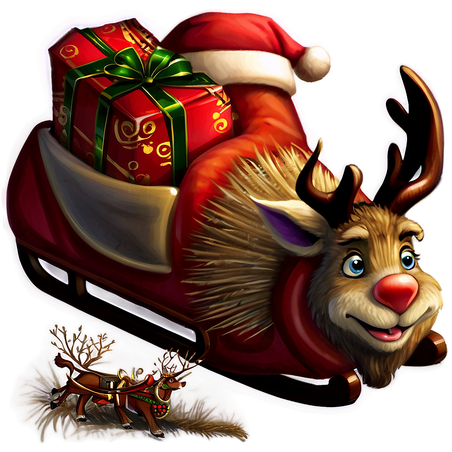 Santa Claus Sleigh Png Tgp83