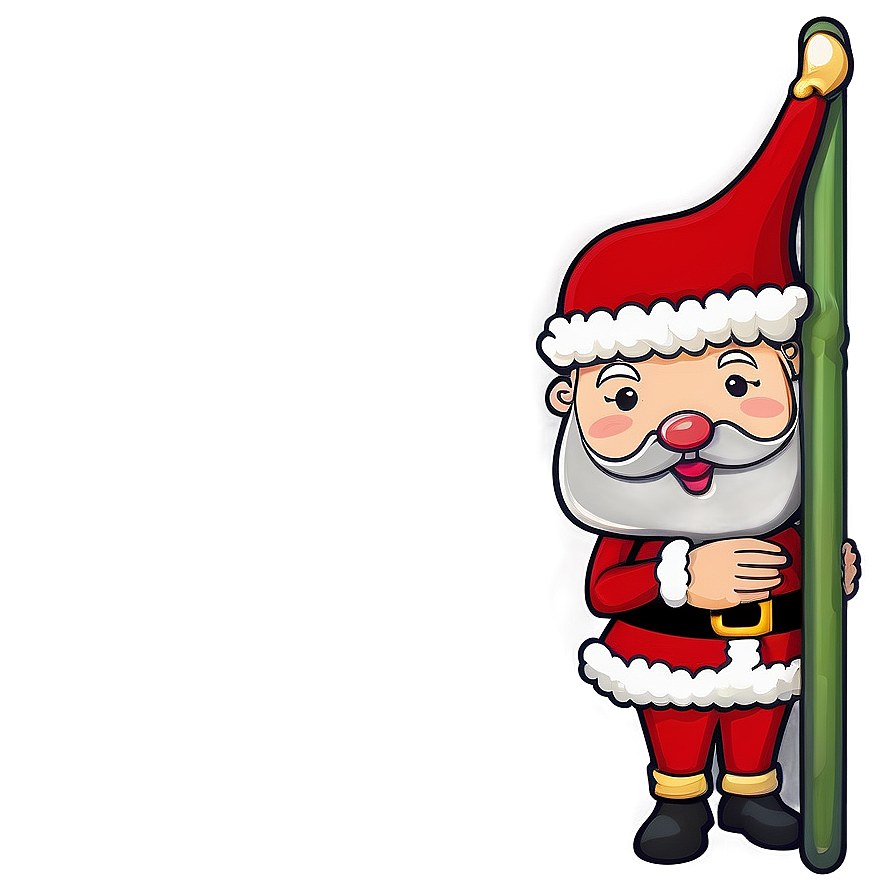 Santa Claus Themed Border Png Mes