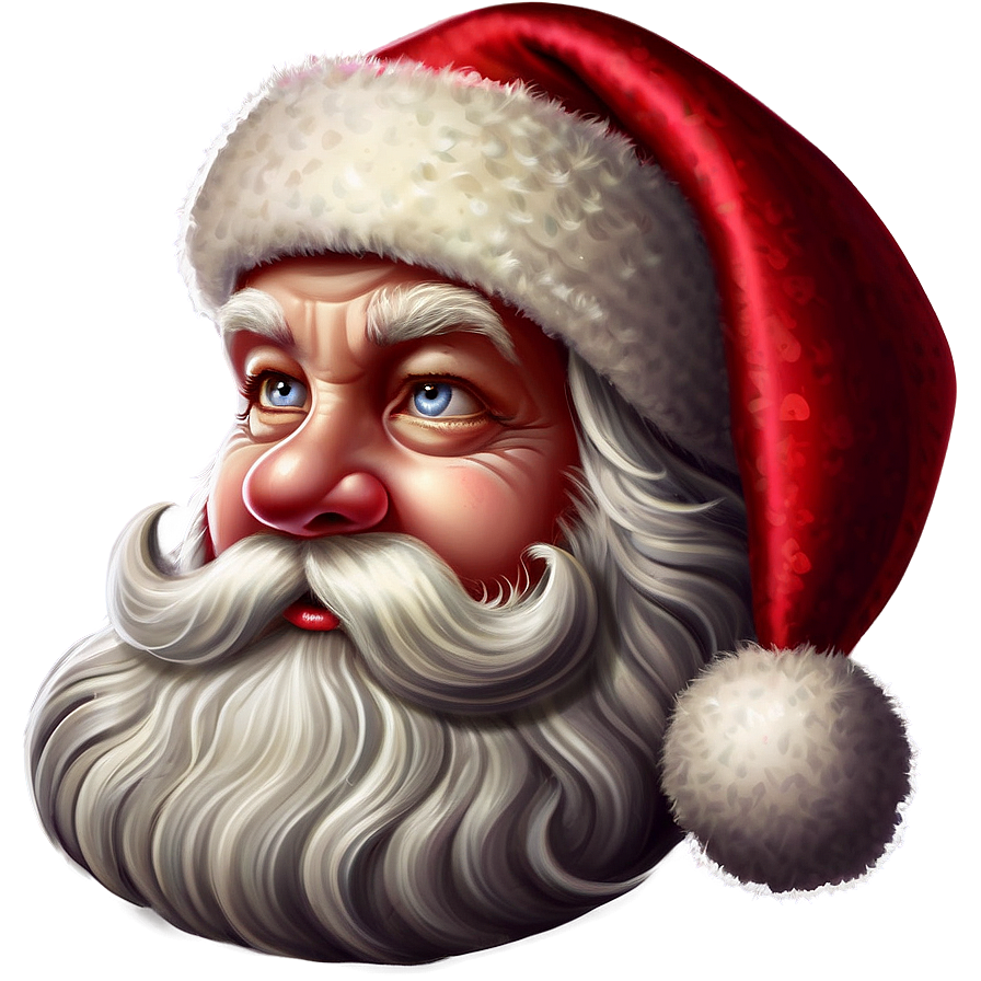 Santa Face Decoration Png 06282024