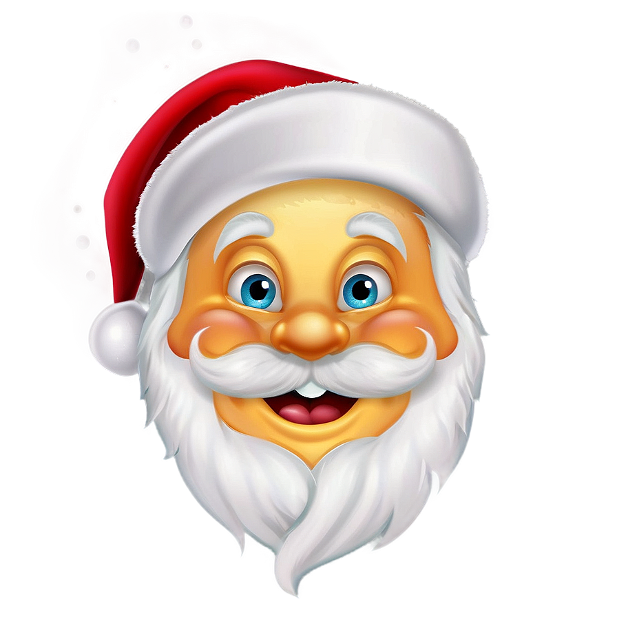 Santa Face Emoji Png 06282024