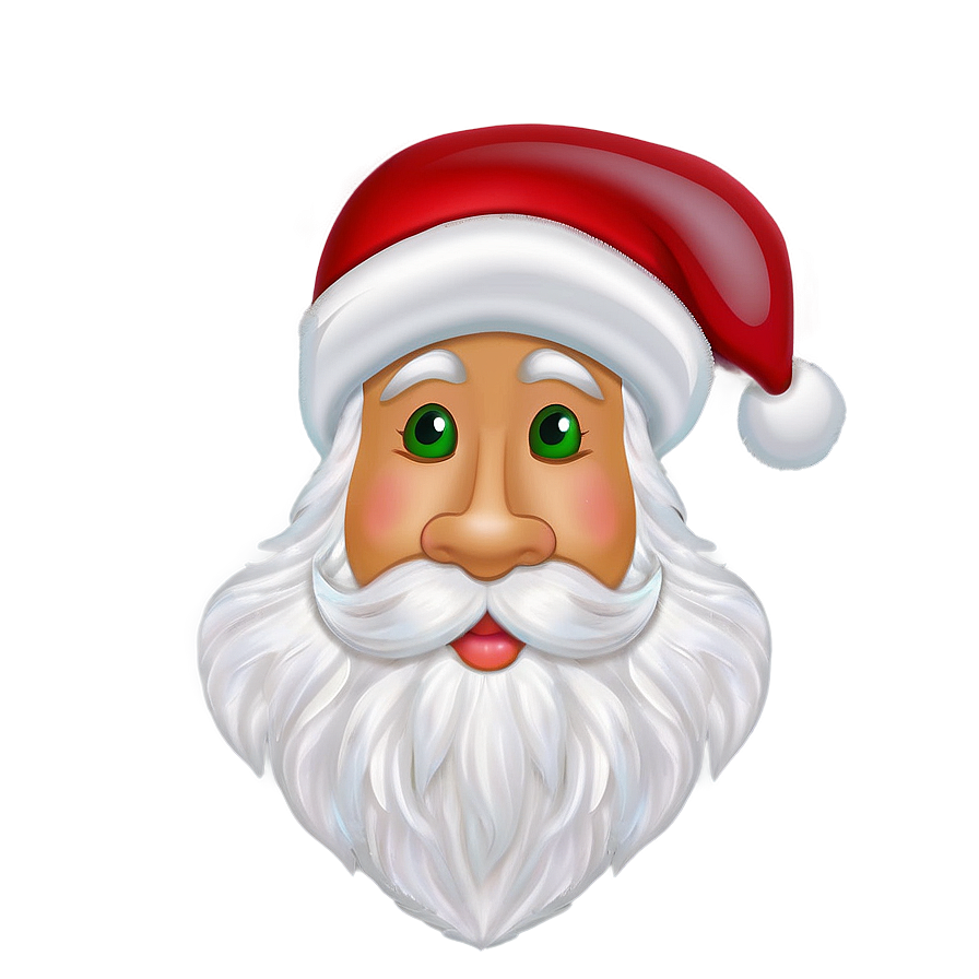 Santa Face For Crafts Png 06282024