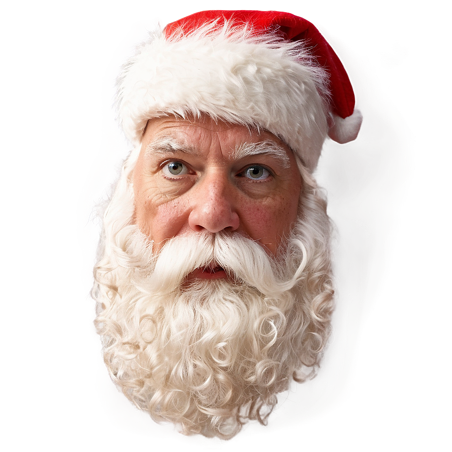 Santa Face On White Background Png 71