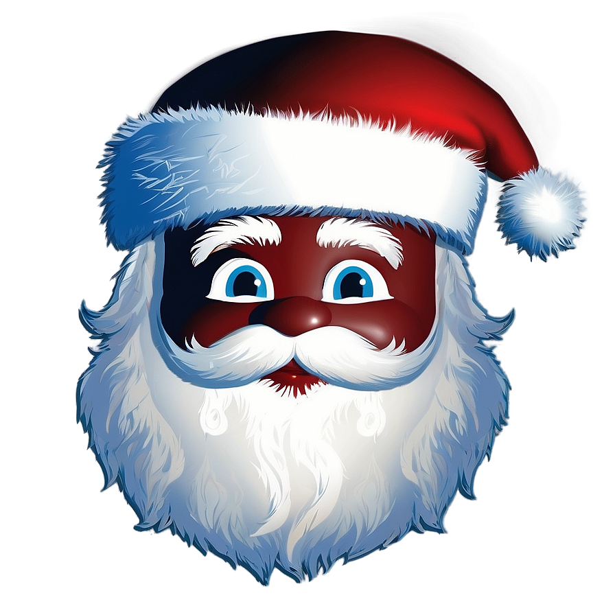 Santa Face Silhouette Png 40