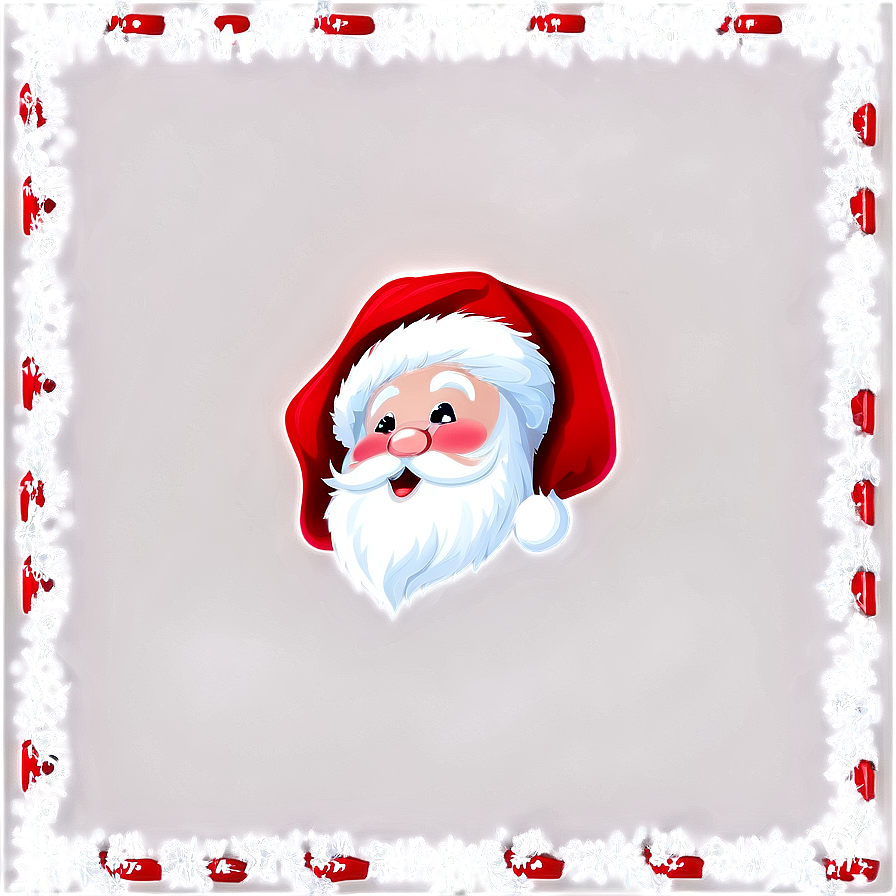 Santa Frame PNG fuj15 PNG image with a transparent background, free high-resolution download