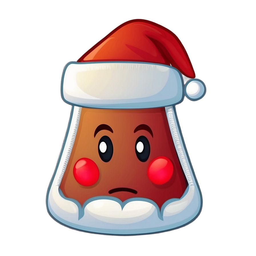 Santa Hat Cartoon Emoji Png Bko