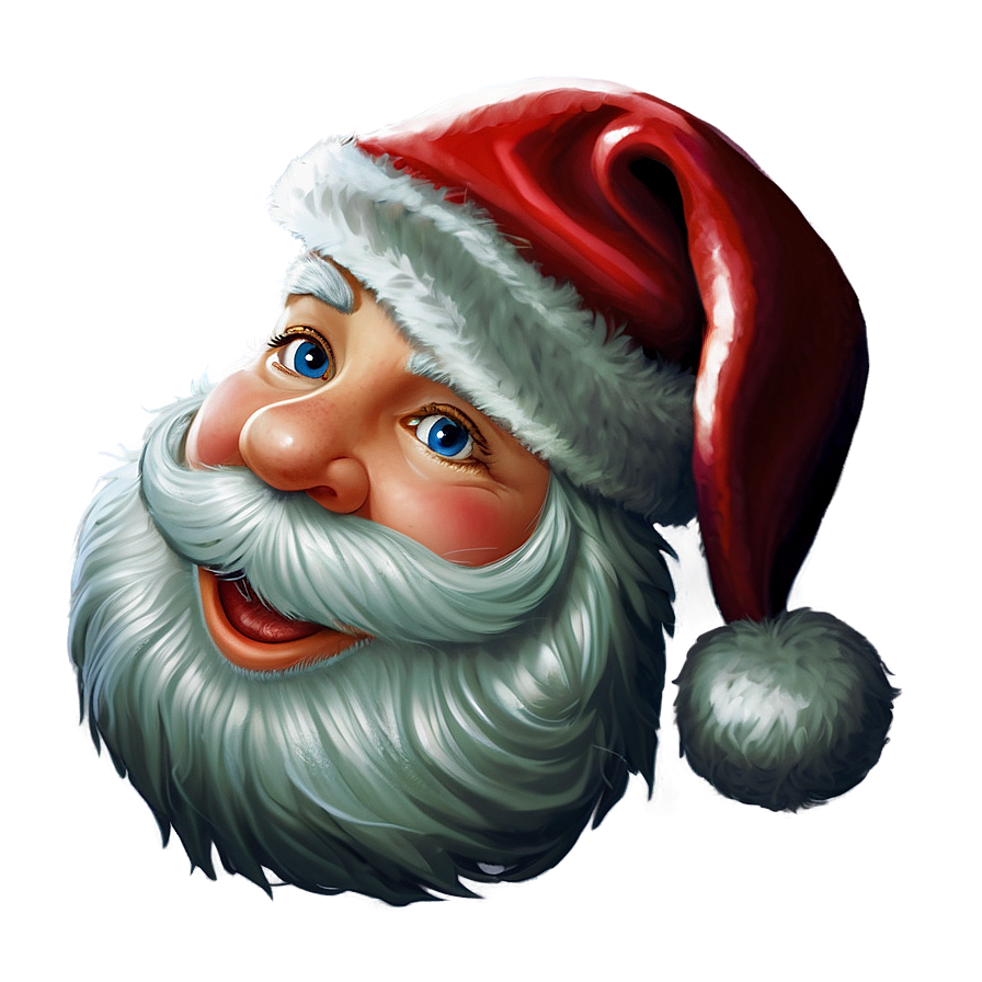 Santa Hat Cartoon Happy Png 7