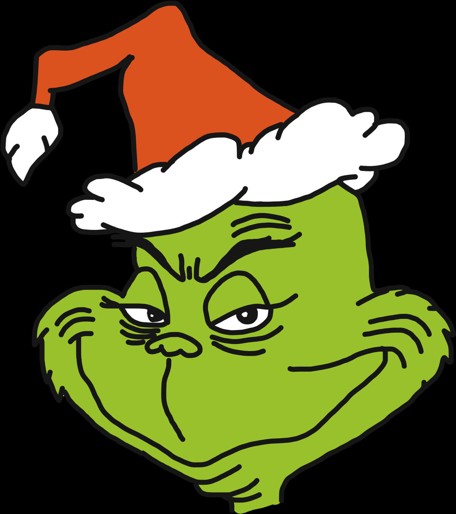 Santa Hat Grinch Graphic