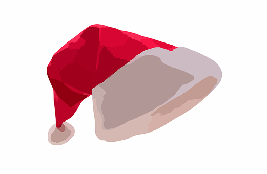 Santa Hat Vector Illustration PNG with transparent background