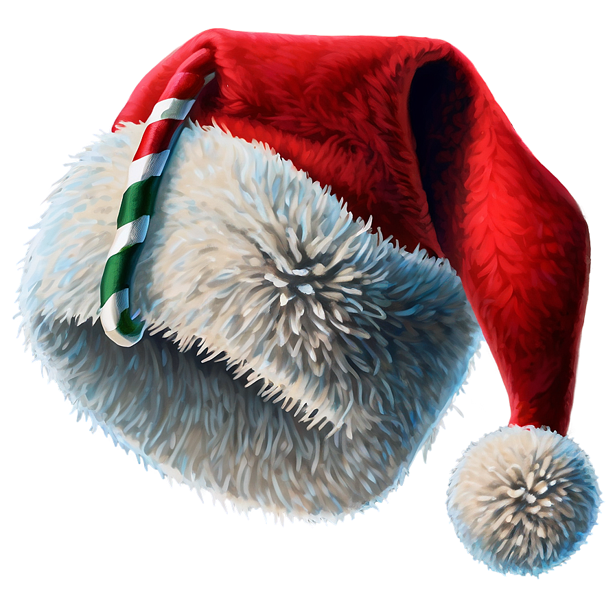 Santa Hat With Pom Pom Png 31