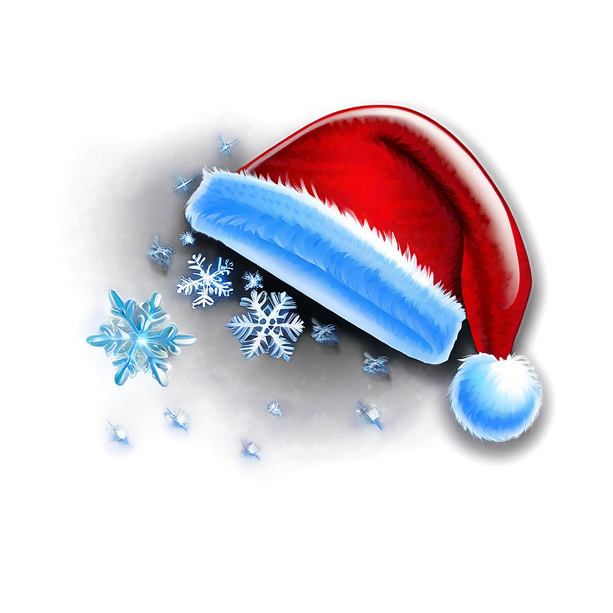 Santa Hat With Snowflakes Png 06262024