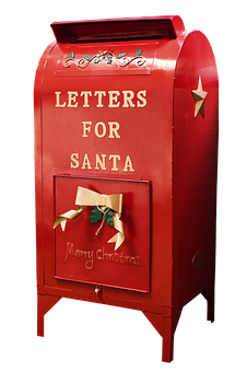 Santa Mailbox Christmas Decoration