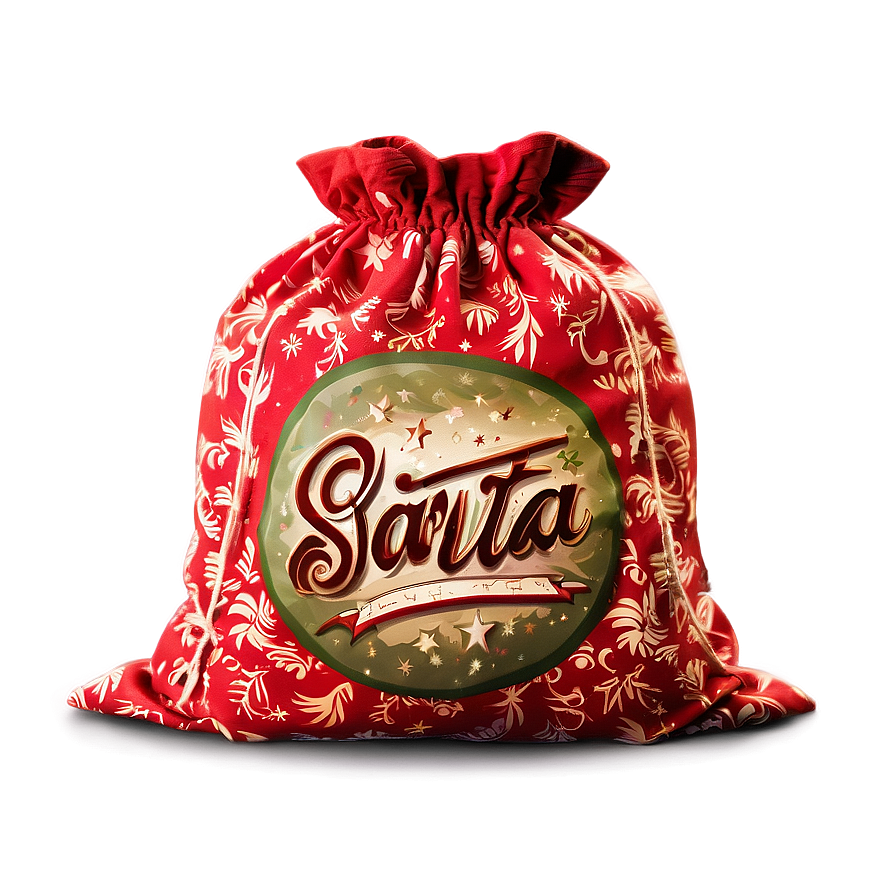 Santa Sack With Name Png 06282024