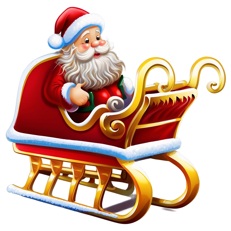 Santa Sleigh Clipart Png Ncq26