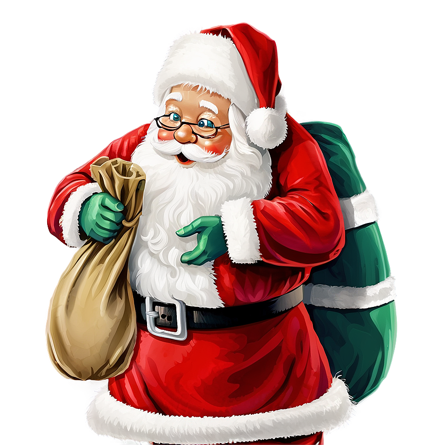 Santa With Sack Png 52