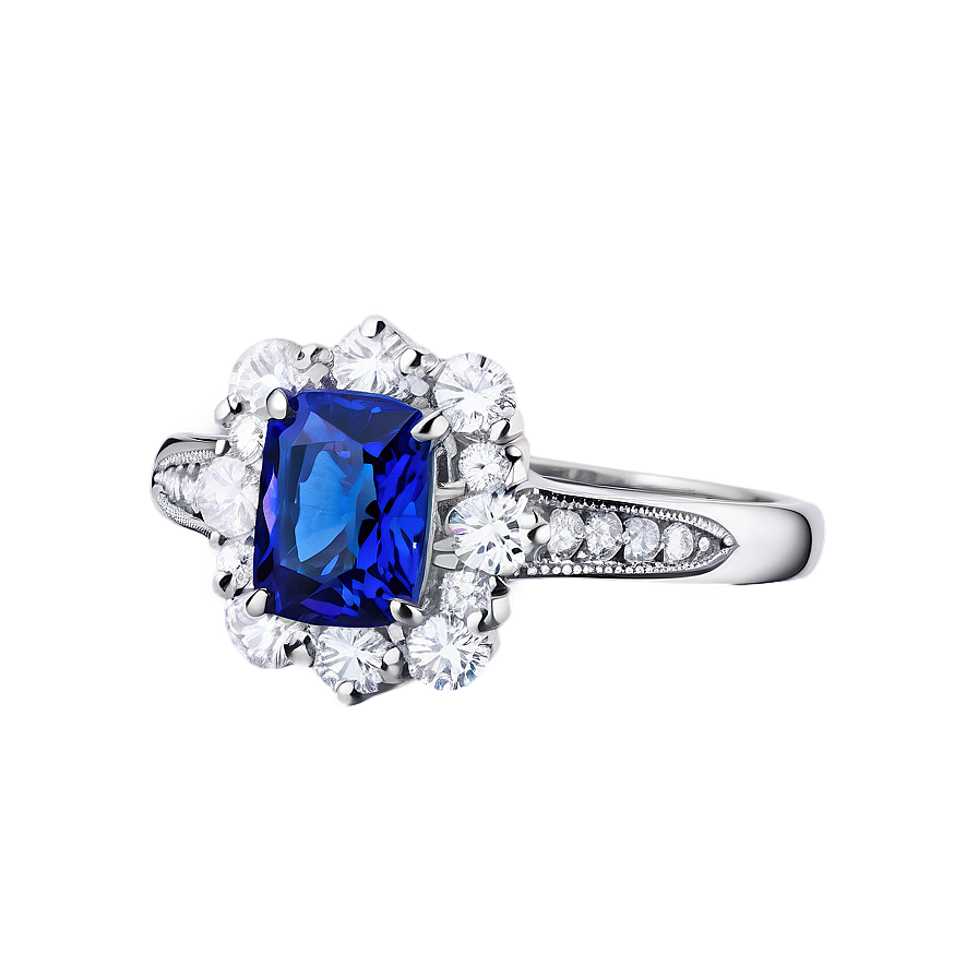 Sapphire and Diamond Rings PNG xcl98 PNG with transparent background