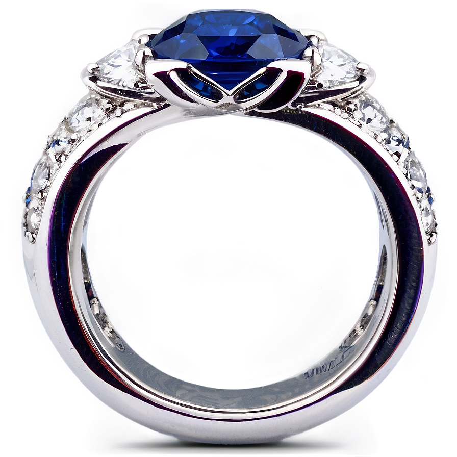 Sapphire and Diamond Rings PNG yof PNG with transparent background