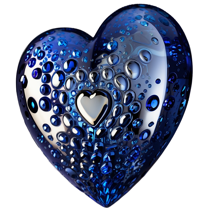 Sapphire Blue Heart Emoji Png 06272024