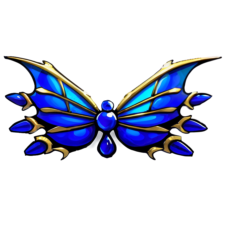 Sapphire Dragon Wings Png Ydh43