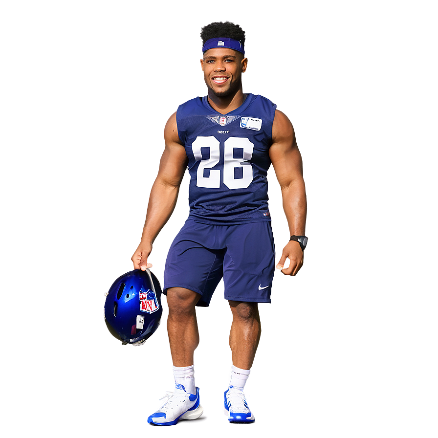 Saquon Barkley Behind-the-scenes Practice Png 06122024