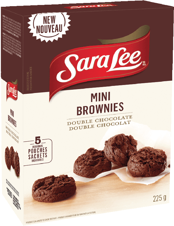 Sara Lee Mini Brownies Double Chocolate Packaging