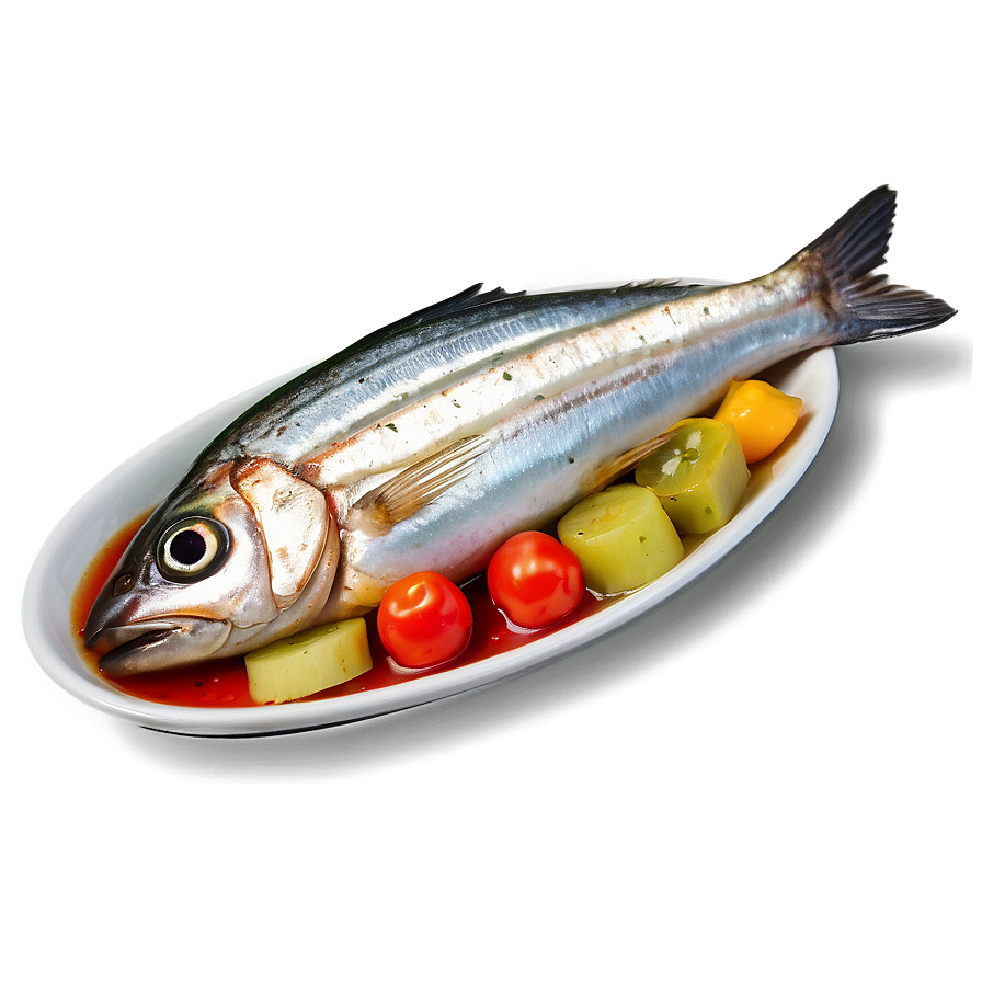 Sardines With Vegetables Png 06252024