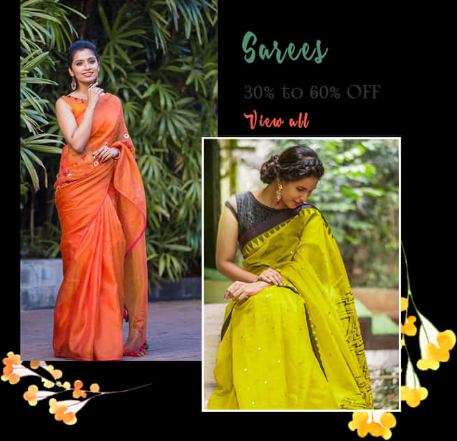 Saree Sale Promotion Models