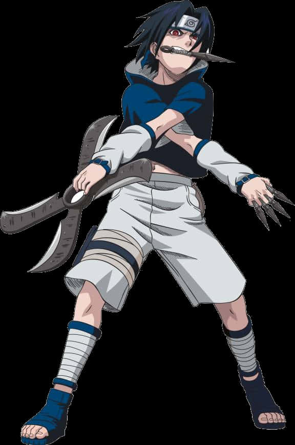 Sasuke Uchiha Action Pose