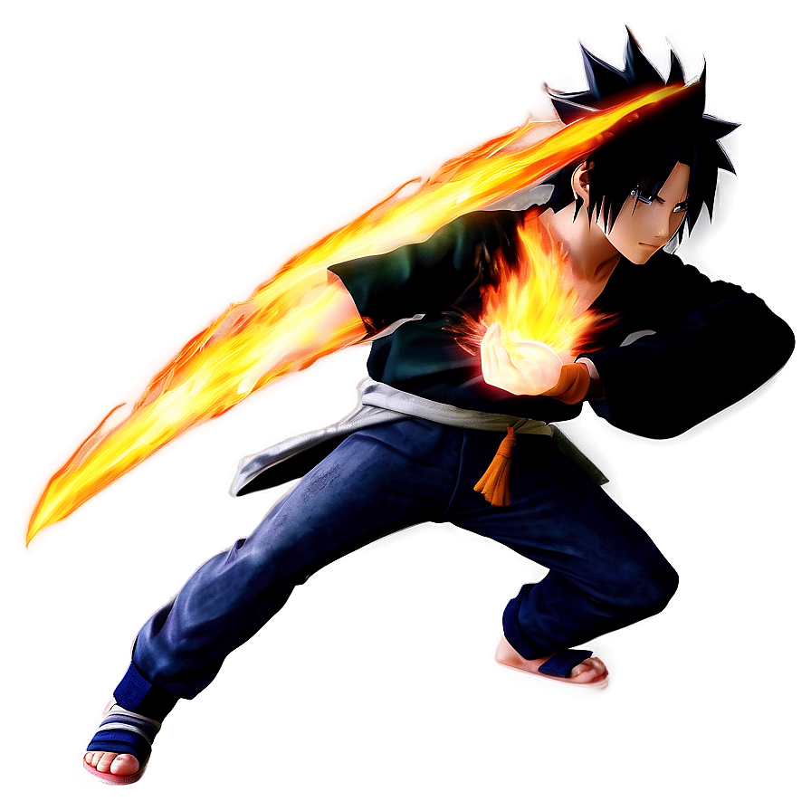 Sasuke Uchiha Fire Style PNG 05062024 PNG with transparent background