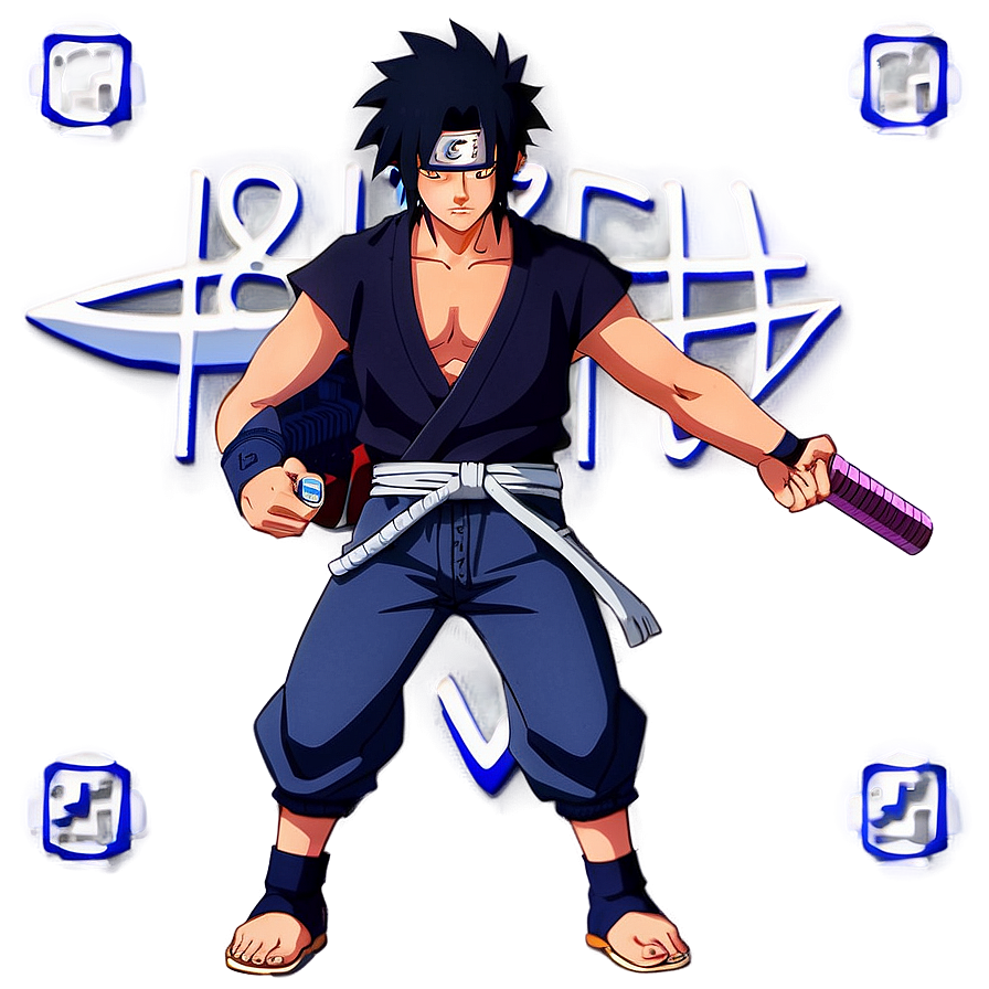 Sasuke Uchiha Iconic Pose Png Wvu57