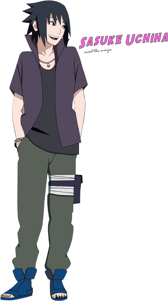 Sasuke Uchiha Smile Full Body