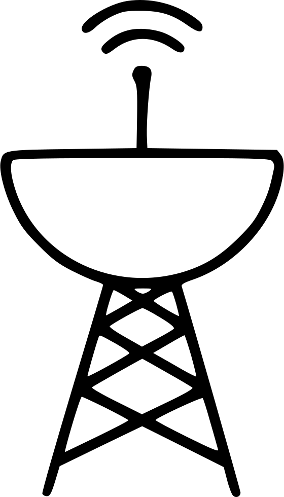 Radar Satellite Dish Antenna Radio Signal Wave Comments - Network Tower, HD Png Download PNG with transparent background