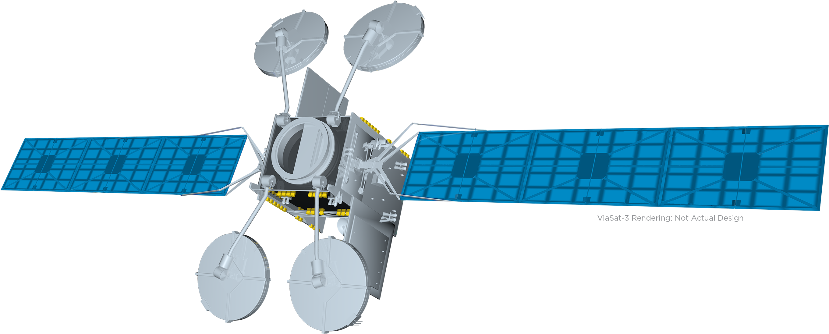 Viasat-3 Satellite Rendering - Viasat, Inc., HD Png Download PNG with transparent background
