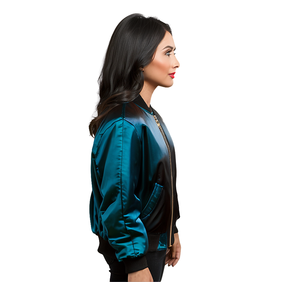 Satin Finish Bomber Jacket Png Uer