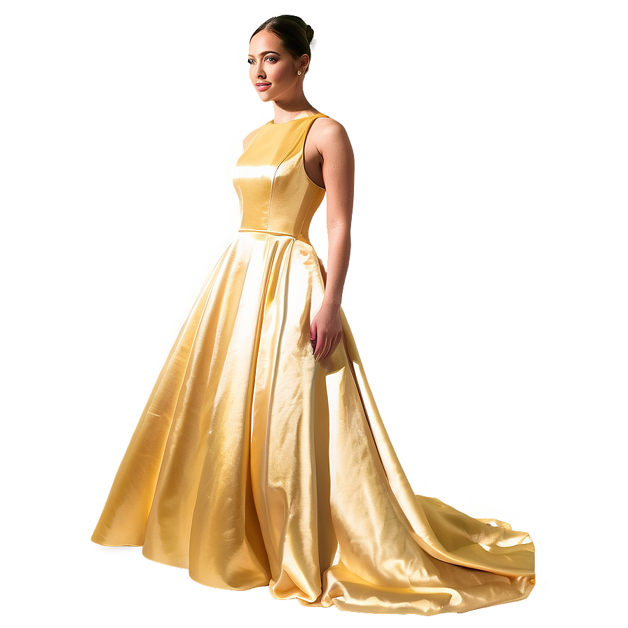 Satin Gown Dress Png Axr